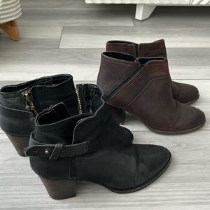 Lot of 2 - Franco Sarto and Dolce Vita Size 8 Booties, Ankle Boots
